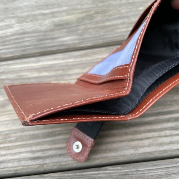 Cardholder Trifold Wallet Genuine Leather Handmade - Picture 10 of 10